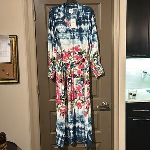 Anthropologie Bettina Maxi Shirtdress x MISA Size L $510